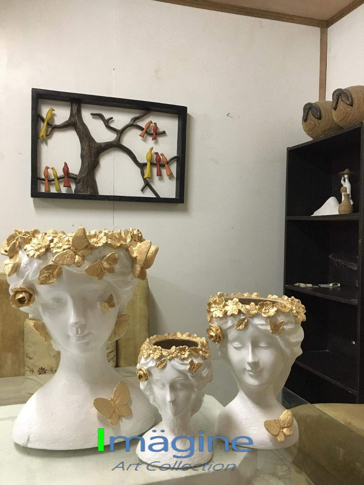 Stonecast Flower Crown Pots for Plants SKU# IAC0012