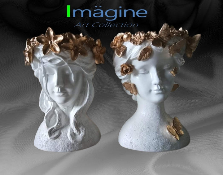 Stonecast Flower Crown Pots for Plants SKU# IAC0012