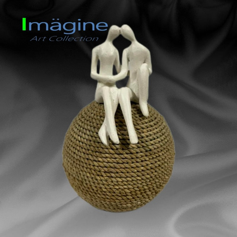 Love Couple II Stonecast Figurine for Home Décor