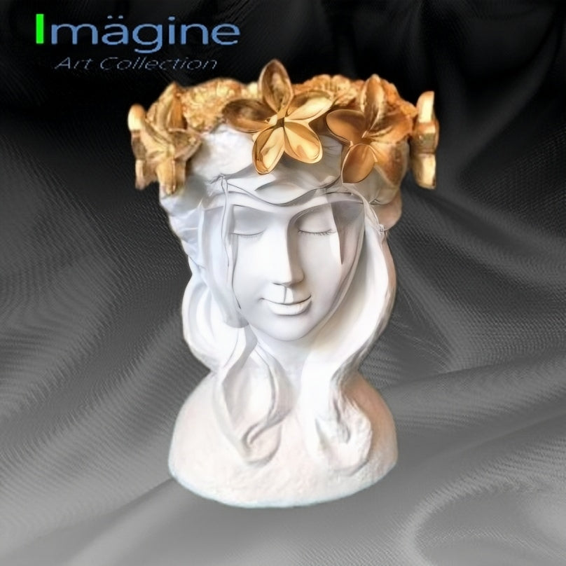 Stonecast Flower Crown Pots for Plants SKU# IAC0012