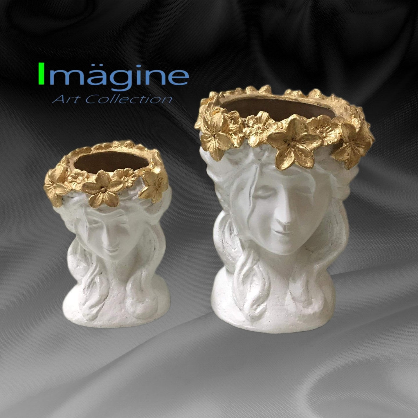 Stonecast Flower Crown Pots for Plants SKU# IAC0012