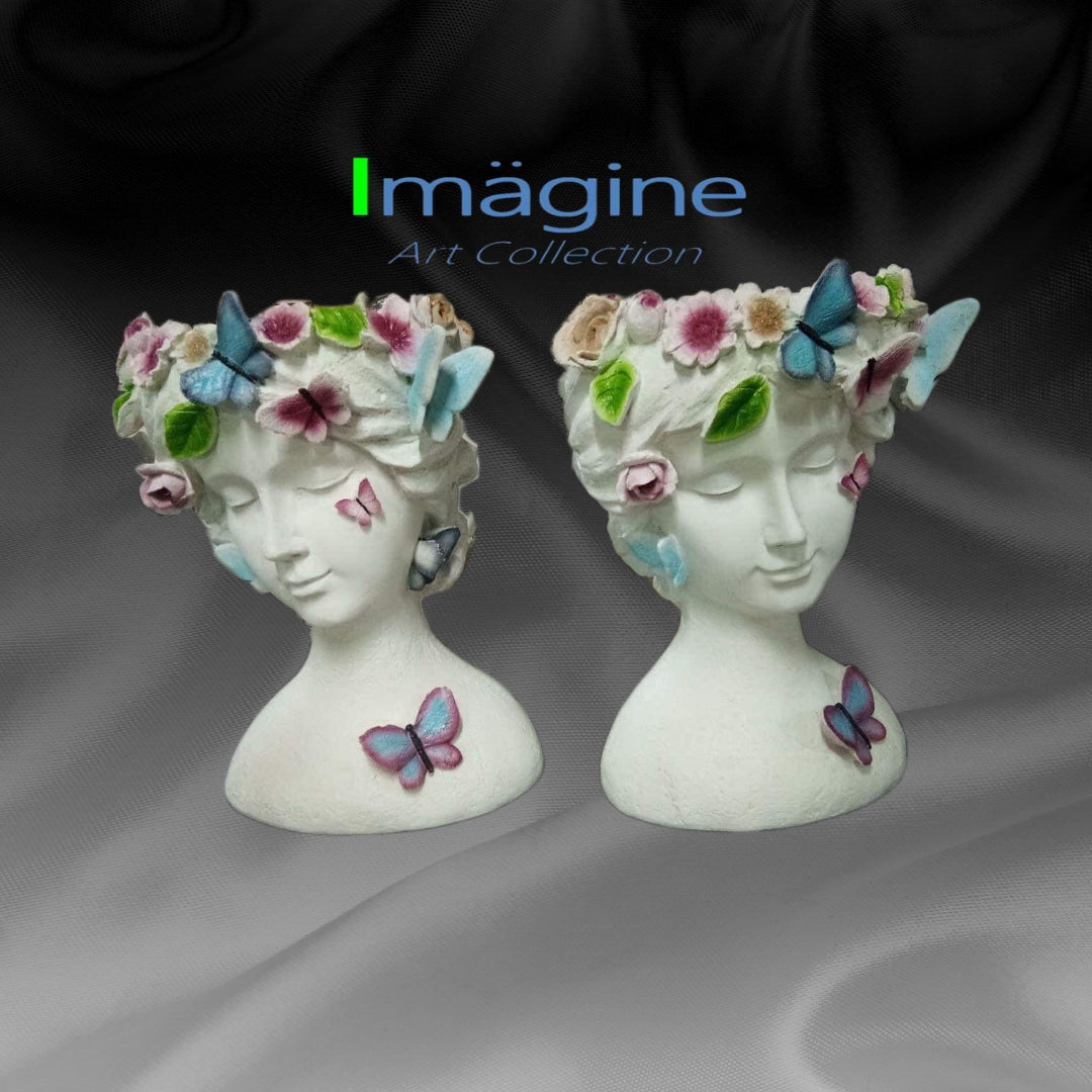 Stonecast Flower Crown Pots for Plants SKU# IAC0012