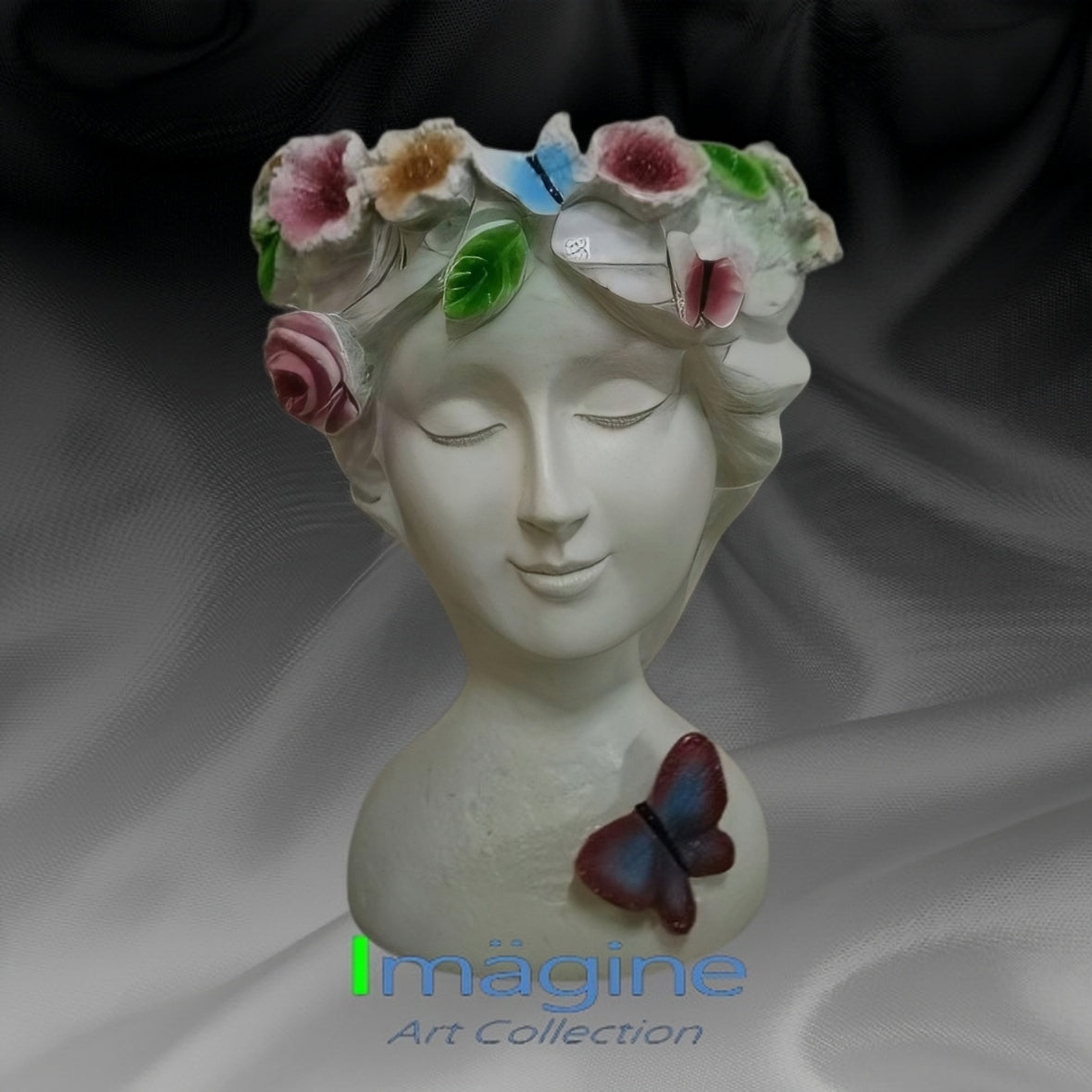 Stonecast Flower Crown Pots for Plants SKU# IAC0012