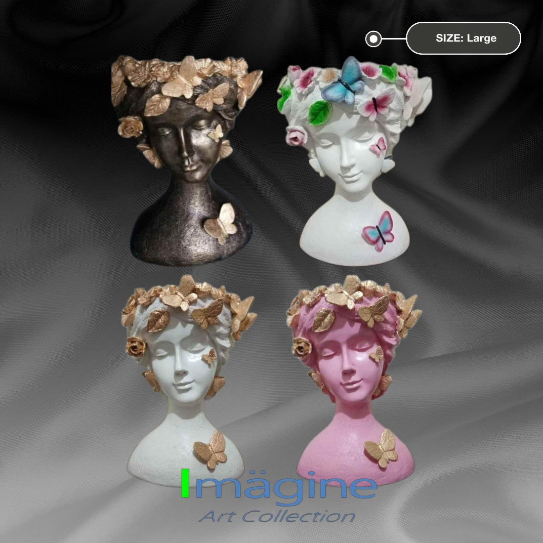 Stonecast Flower Crown Pots for Plants SKU# IAC0012