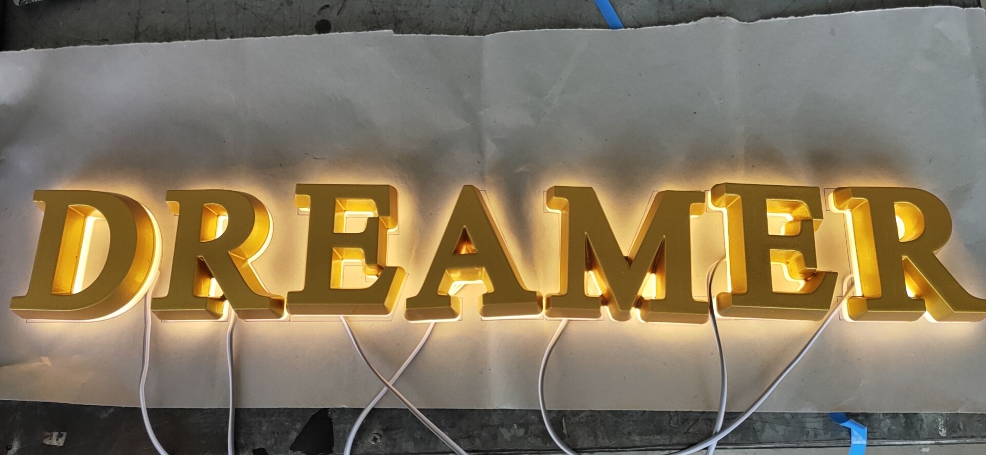 LED Custom Indoor Letter Lights for Business/Home SKU#LIG0098