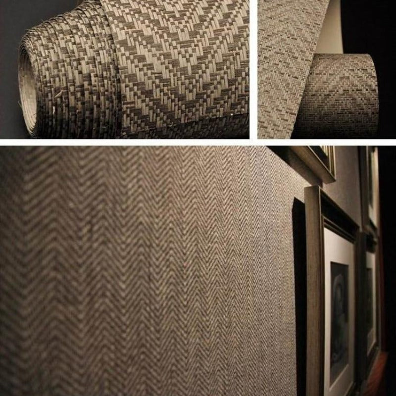 Wallpaper (Roll) Weave Fiber Texture SKU# WAL0281