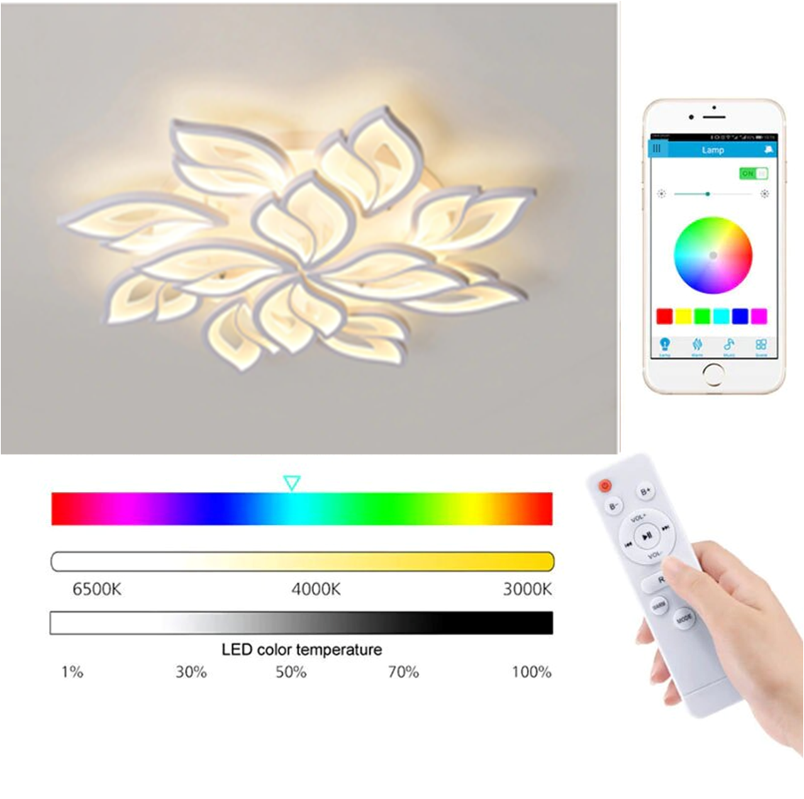 LED Moderno Floreale Ceiling Mount SKU# LIG0121