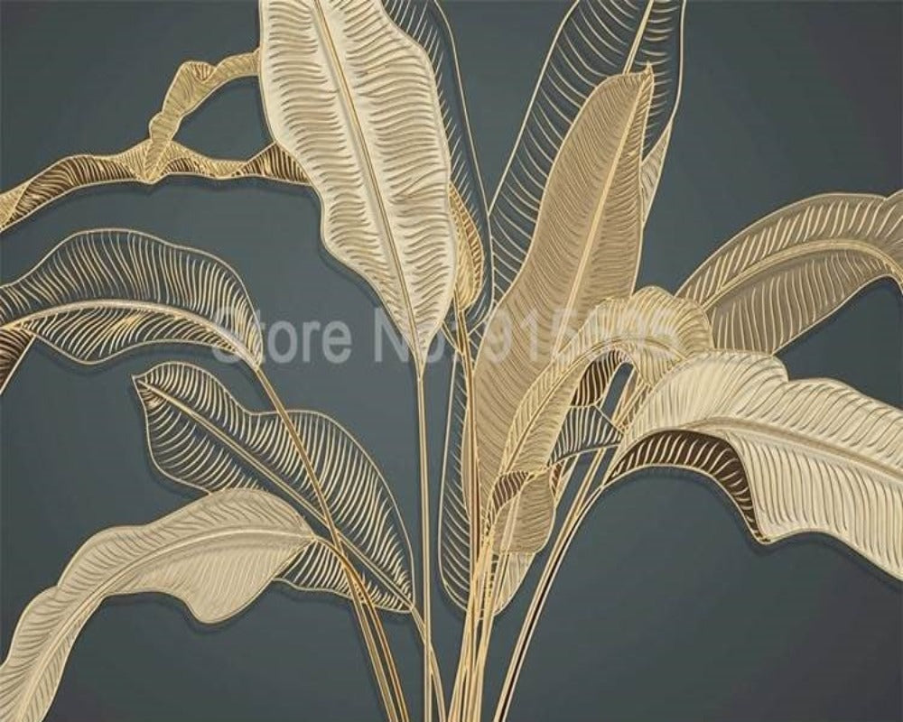 3D Wallpaper Large Banana Leaf in Canada