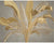 Wall Covering 3D Wallpaper Golden Banana Leaf