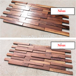 6 Pack Mosaic American Retro Style Art Wood Tile SKU# MOS0044