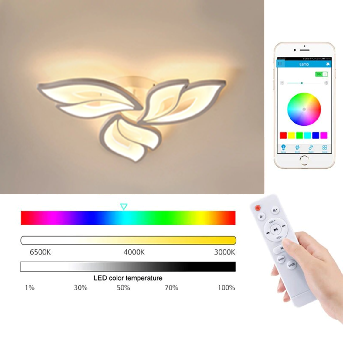 LED Moderno Floreale Ceiling Mount SKU# LIG0121