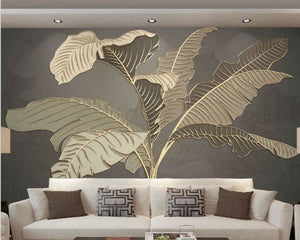 Modern 3D Wallpaper Banana Tree