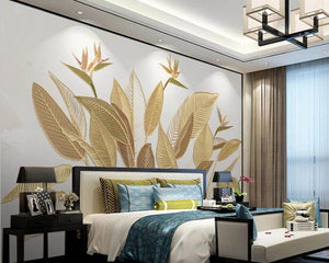 3D Wallpaper Banana Plant for Bedroom