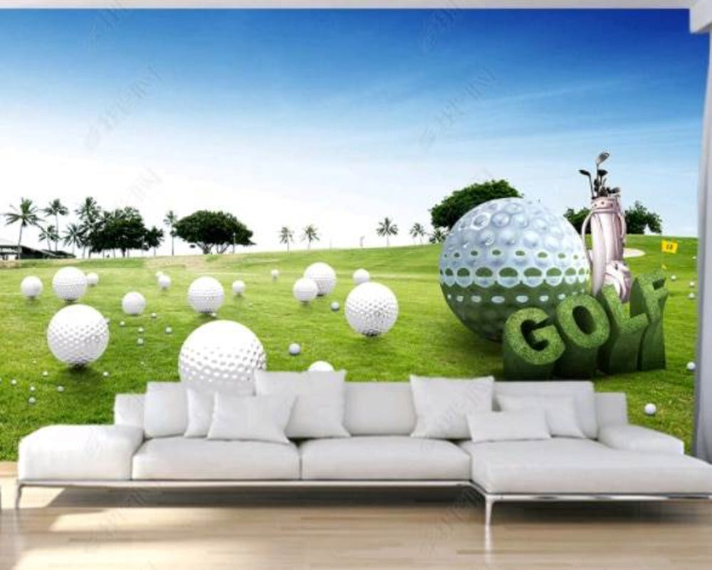 3D Wallpaper Various Golf Greens Scenery SKU# WAL0373