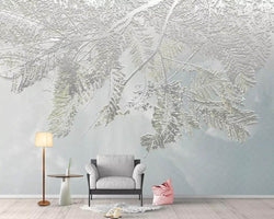 3D Wallpaper Chrome Stereo Leaf SKU# WAL0340