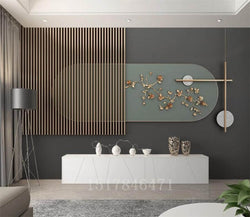 3D Wallpaper Wood Slat Impression 