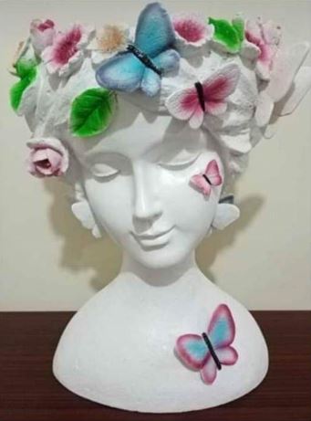 Stonecast Flower Crown Pots for Plants SKU# IAC0012