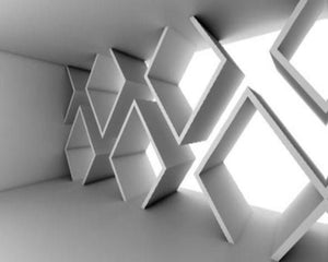 Modern 3D Wallpaper Stereoscopic Cubes