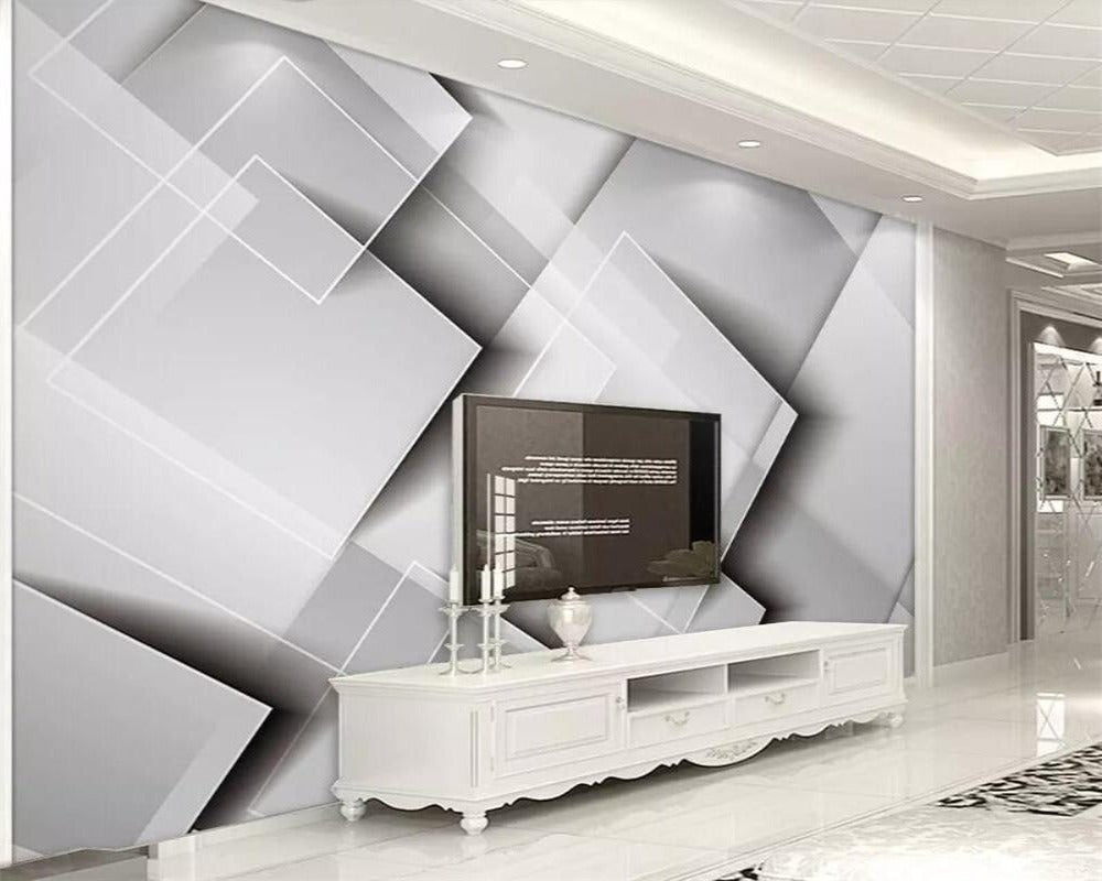 3D Wallpaper Geometric Squares