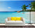 3D Wallpaper Seaside Palm Beach SKU# WAL0294