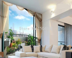 3D Wallpaper Balcony View SKU# WAL0334