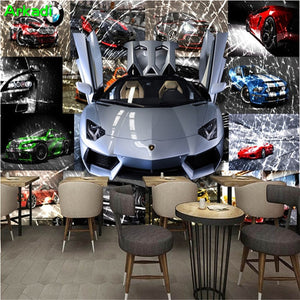 3D Wallpaper Multiple Sports Car SKU# WAL0146