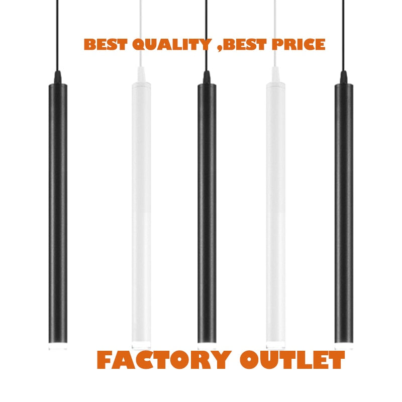 LED Zylinder Long Tube Suspension Dining Room SKU# LIG0101