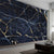 3D Wallpaper Black Marble Gold SKU# WAL0286