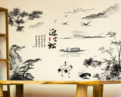 Wallpaper Chinese Painting PVC SKU# WAL0178