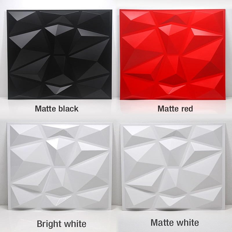 3D Wall Art Geometric Diamond Wall Tiles SKU# MOS0041