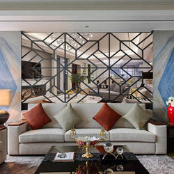 3D Wall Mirror Tile Radiance Self-Adhesive SKU# MOS0013