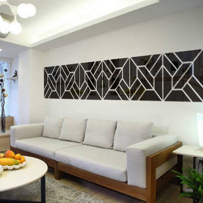 3D Wall Mirror Tile Radiance Self-Adhesive SKU# MOS0013