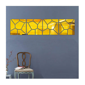 Wall Mirror Tiles Self-Adhesive Geometric SKU# MOS0014