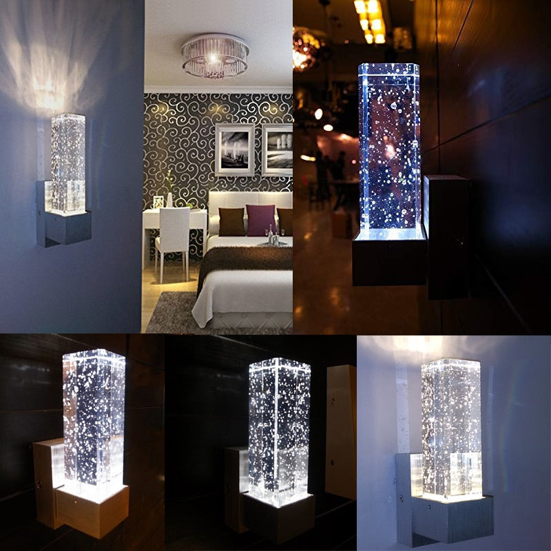LED Crystal Fantasy Bubble Wall Sconce SKU#LIG0109