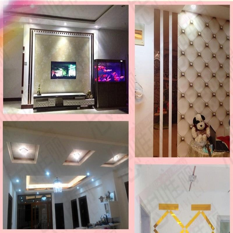 Wall Mirror Strip Tile Bundle Self-Adhesive SKU# MOS0015