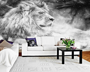 3D Wallpaper White Lion SKU# WAL0165