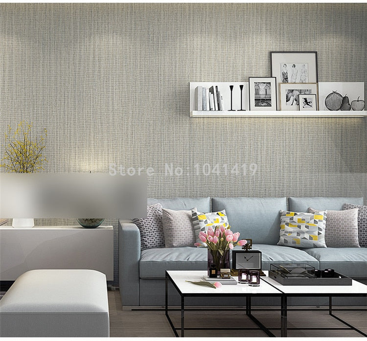 Modern Wallpaper Roll Nylon Linen SKU# WAL0299