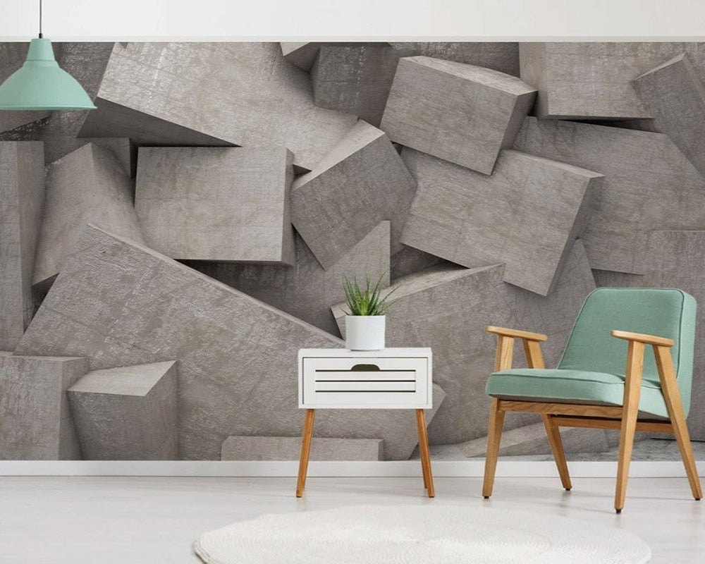 3D Wallpaper Space Geometric 