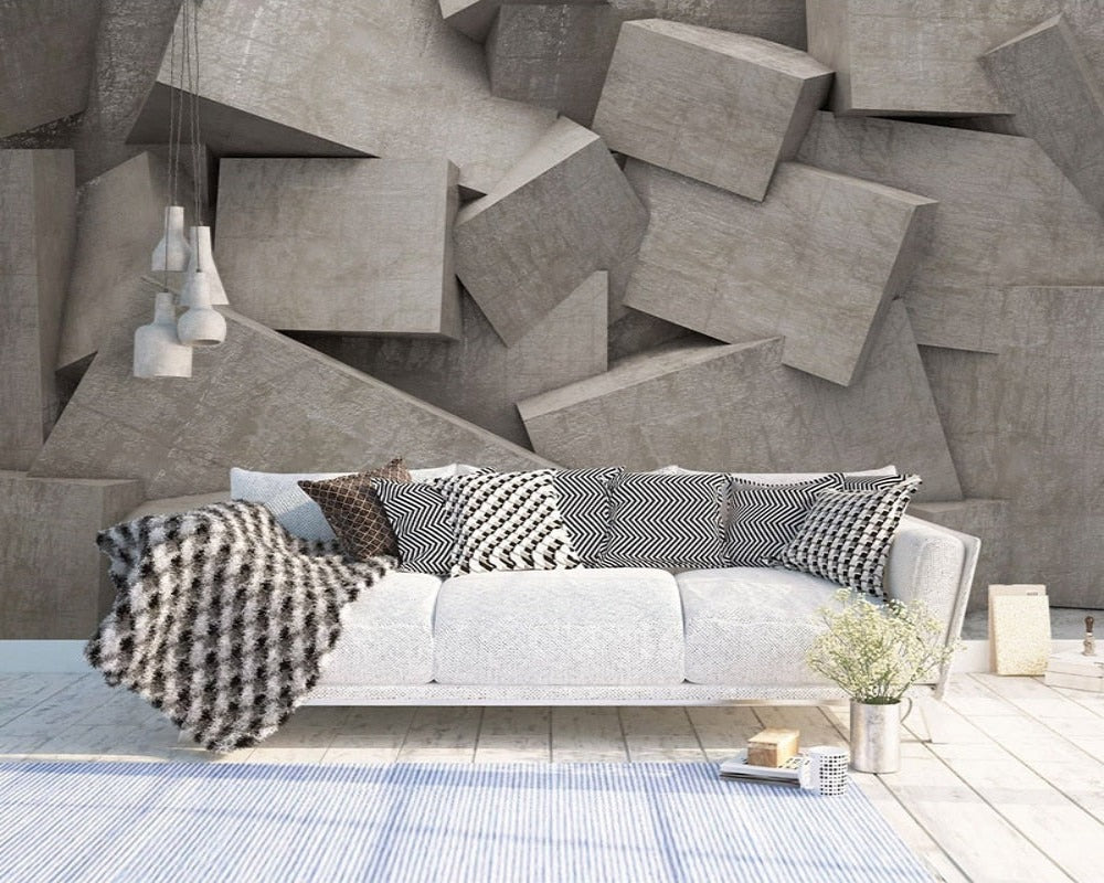 3D Wallpaper Space Geometric 