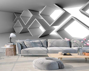 3D Walpaper Stereoscopic Cubes for Wall Covering