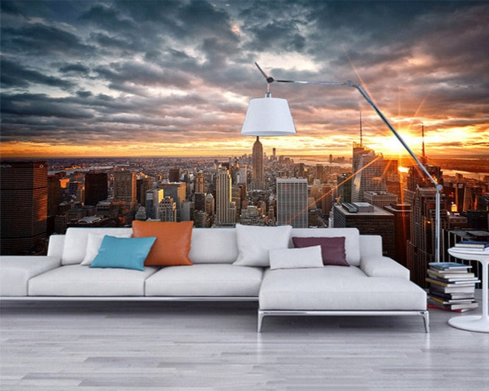 3D Wallpaper NYC Nightscape SKU# WAL0196