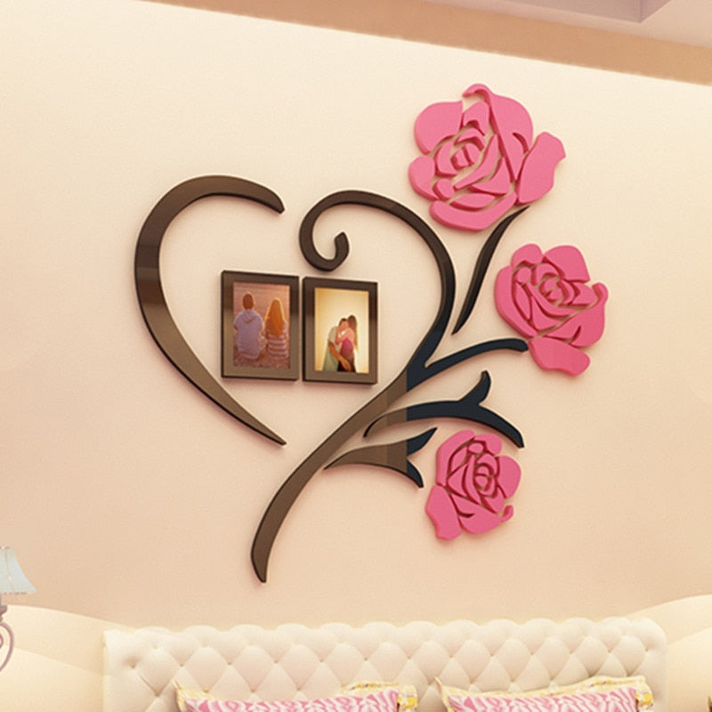 3D Creative Flower Wall Plate Decoration SKU# MOS0051