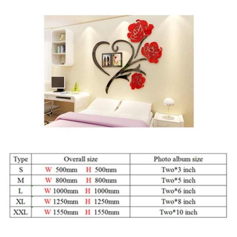 3D Creative Flower Wall Plate Decoration SKU# MOS0051