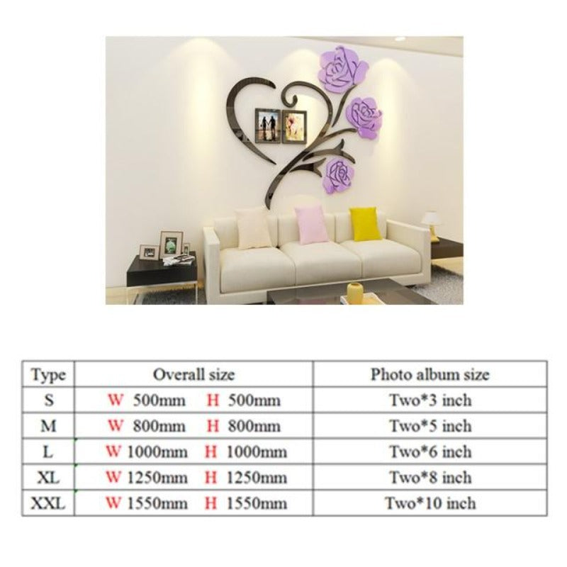 3D Creative Flower Wall Plate Decoration SKU# MOS0051