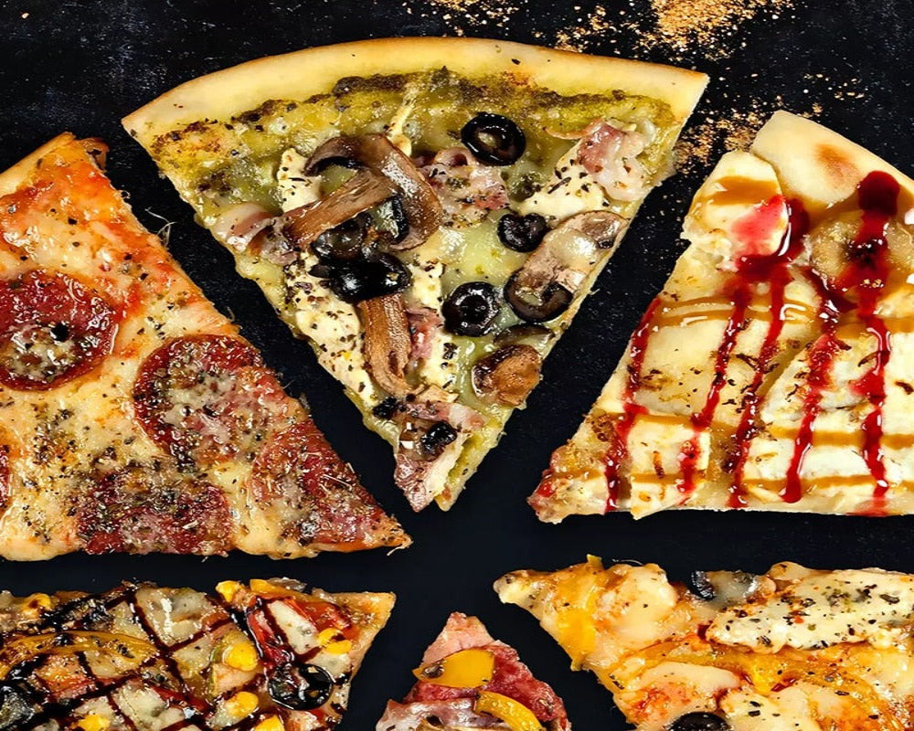 3D Wallpaper Pizza Shop Restaurant SKU#WAL0154