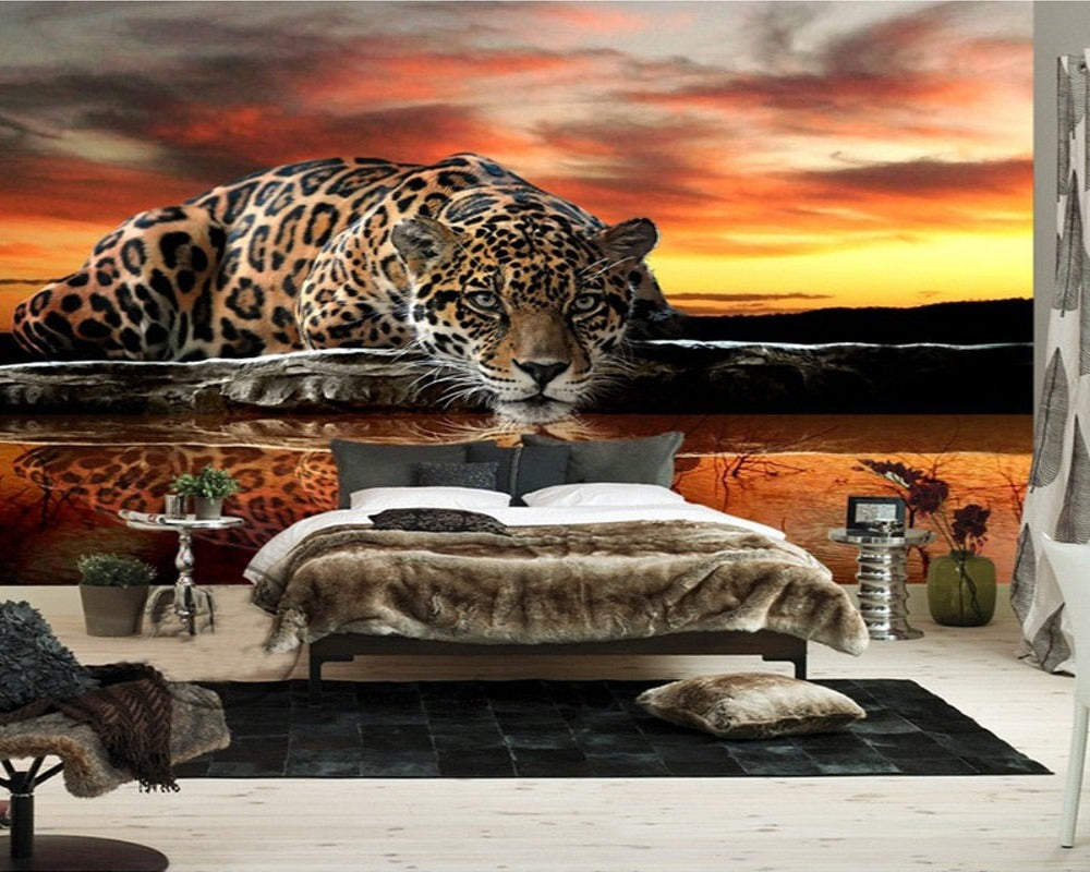 3D Wallpaper Tiger Wall Mural SKU# WAL0195