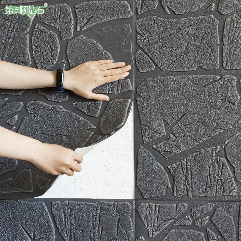 3D Self Adhesive Brick Wall Tiles SKU# MOS0038