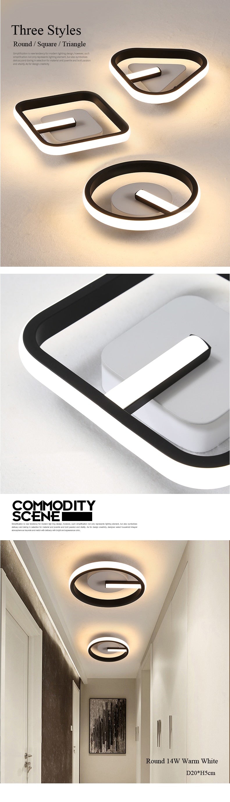 LED Luminaire Ceiling Light 14/16W Surface Mount SKU# LIG0025