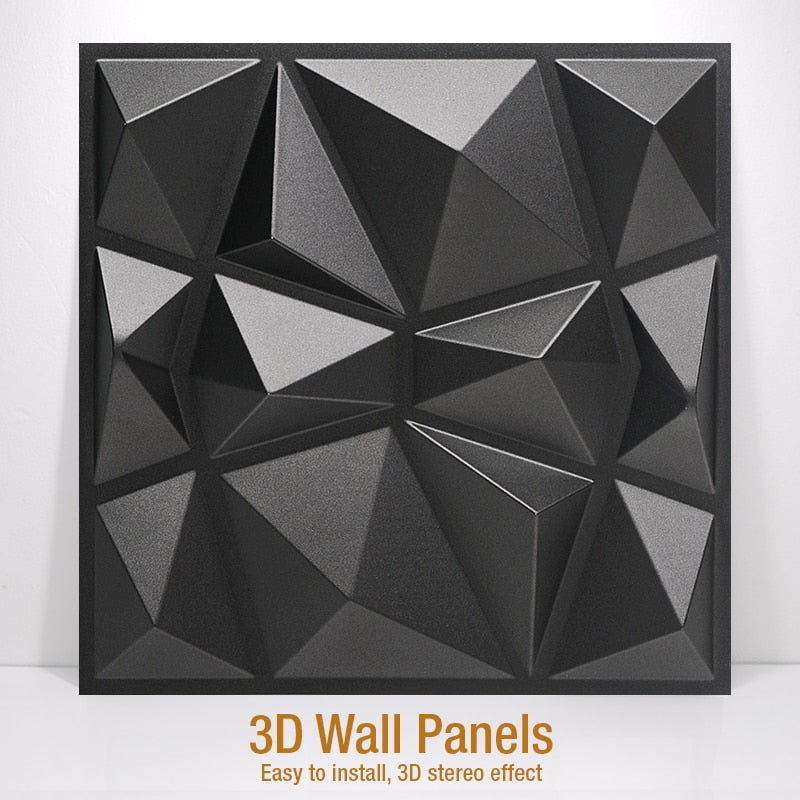 3D Wall Art Geometric Diamond Wall Tiles SKU# MOS0041