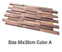 6 Pack Mosaic American Retro Style Art Wood Tile SKU# MOS0044